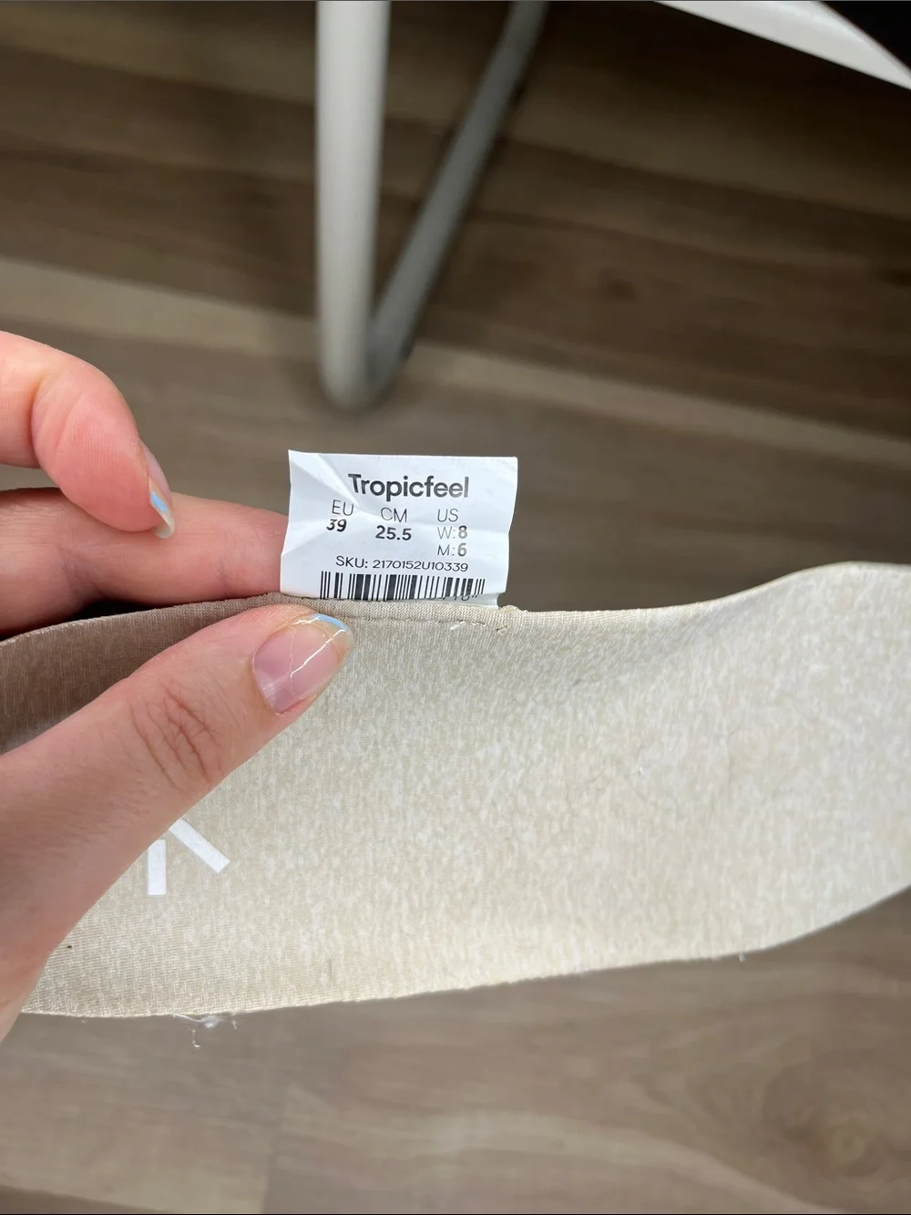 Tropicfeel White Sneakers with Green Heel Accents